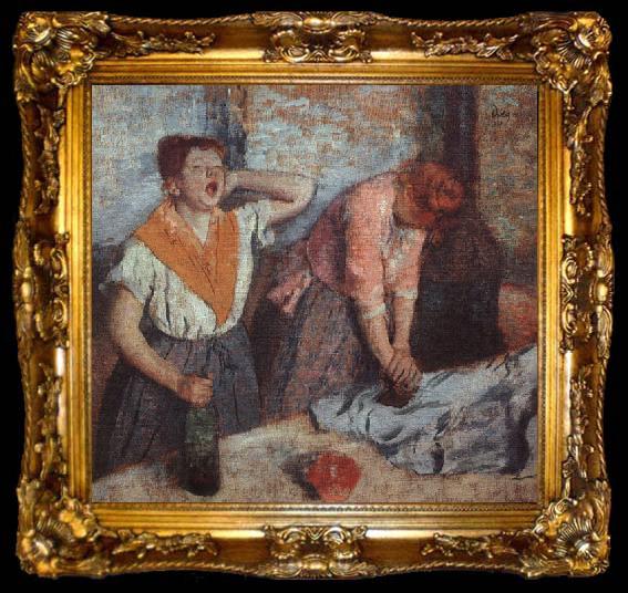 framed  Edgar Degas Laundry Maids, ta009-2